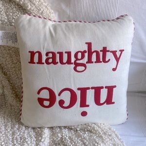 Ashland Naughty Nice Christmas Decor Pillow 18x18
